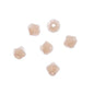 Opaque Light Cream Bicone Crystal Glass