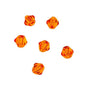 Bicone 2Strand 7in (apx96pcs) 4mm Transparent Orange