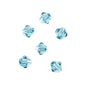 Bicone 2Strand 7in (apx96pcs) 4mm Transparent Blue AB