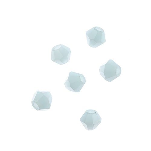 Bicone 2Strand 7in (apx96pcs) 4mm Opaque Light Blue