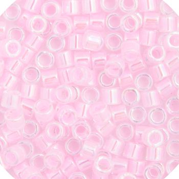 11/0 5.2g vial Pale Pink Lined-Dyed (0055V)