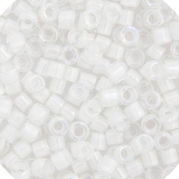 11/0 5.2g vial White AB Lined-Dyed (0066V)