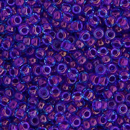 11/0 22GVial Luster Aqua Fuchsia Lined (0352v)