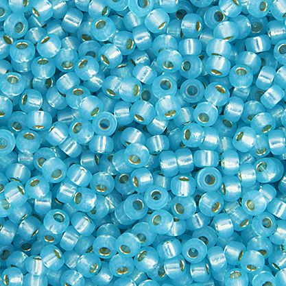 11/0 Aqua S/L Dyed Alabaster APX.22g (0647V)