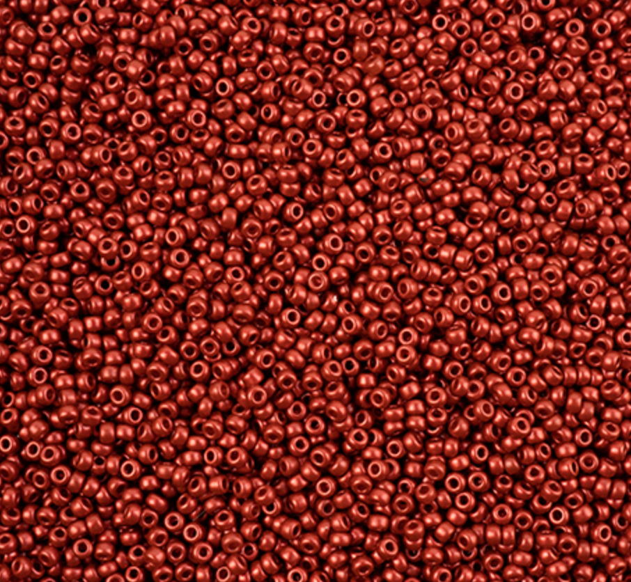 11/0 seed Lava Red 22g (4591V)