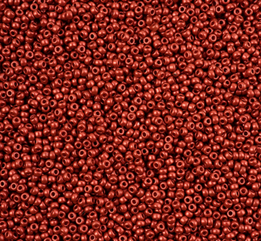 11/0 seed Lava Red 22g (4591V)