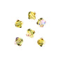 Bicone 2Strand 7in (apx96pcs) 4mm Transparent Light Amber with Purple Luster