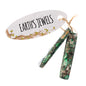 John Bead Earth S Jewels SP Rec Pendant 2pc