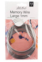 John Bead MHF Memory Wire LG 1mm 1.5oz 7cm