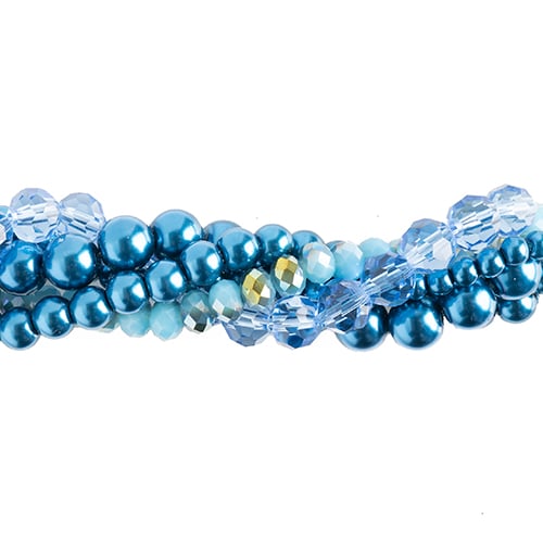27290100-23 Twisted Bead Strands Glory of the Snow