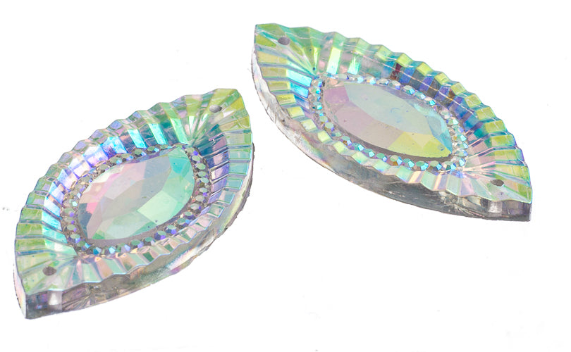 18x40mm Navette Crystal Ab