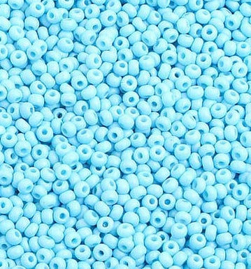 10/0 Opaque Aqua Matt Czech