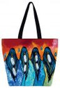 Tobacco women Lg tote bag - Jackie Traverse