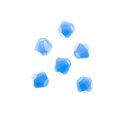 Bicone 2Strand 7in (apx96pcs) 4mm Opaque Dark Periwinkle