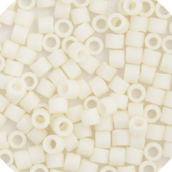 Miyuki 15/0 Delica  Rd CreamOpaque Matte Glazed Luster 5.2gms (0352V)