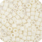 Miyuki 15/0 Delica  Rd CreamOpaque Matte Glazed Luster 5.2gms (0352V)