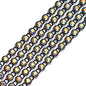 Rhinestone Banding 1yd 1row ss8 Black Casing/ Crystal AB