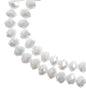 Rondelle 2 Strand 7in (apx78pcs) 4x6mm Opaque White AB