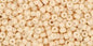 11/0 TOHO Cream Chalk opaque matte