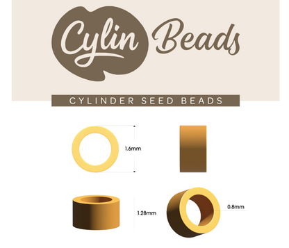 Cylin Bead 11/0 approx.23g Hank Glow in Dark - Purple (1141H)