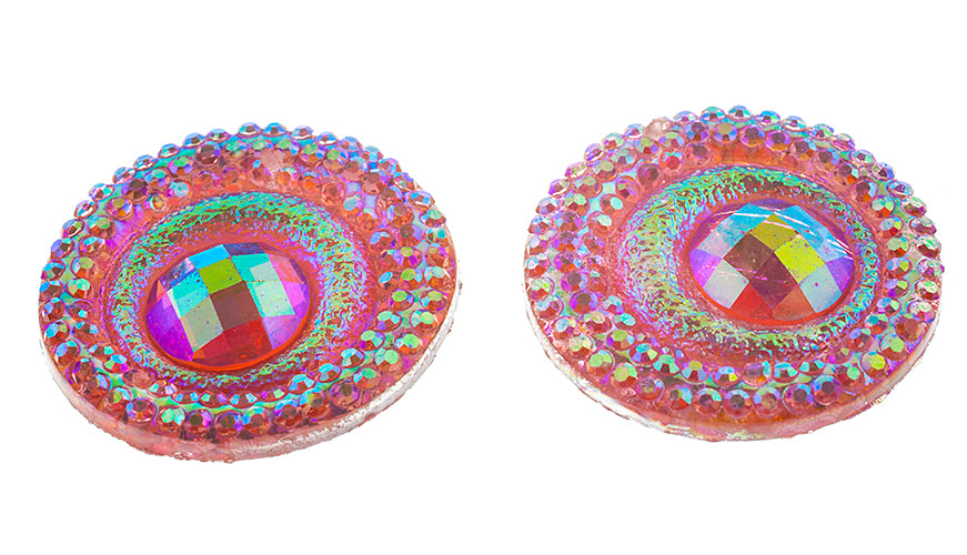 20mm Round Pink Ab
