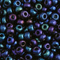 Czech Glass Seed Beads 6/0 Iris Opaque Navy