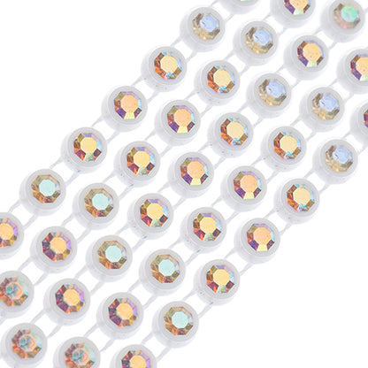 Rhinestone Banding 1yd 1row ss12 White Casing/ Crystal AB