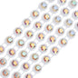 Rhinestone Banding 1yd 1row ss12 White Casing/ Crystal AB