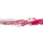 27290100-54 Twisted Bead Strands Pink Twilight