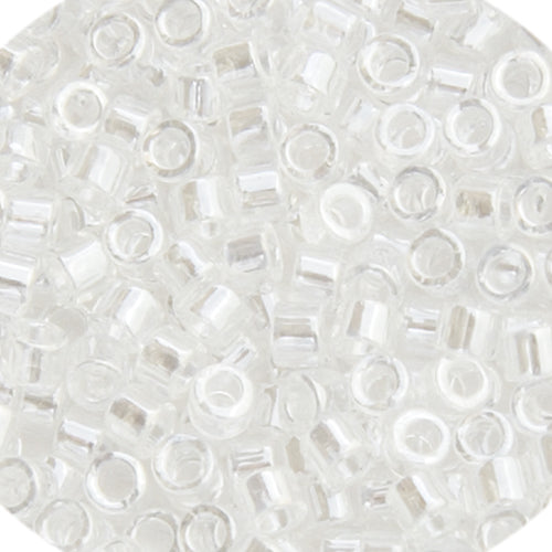 Miyuki 15/0 Delica Seed Beads Rd Crystal Luster 5.2gms (0050V)