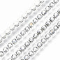 Rhinestone Cup Chains, with Spool, Silver, Silver, SS6.5