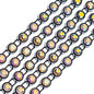 Rhinestone Banding 1yd 1row ss12 Black Casing/ Crystal AB