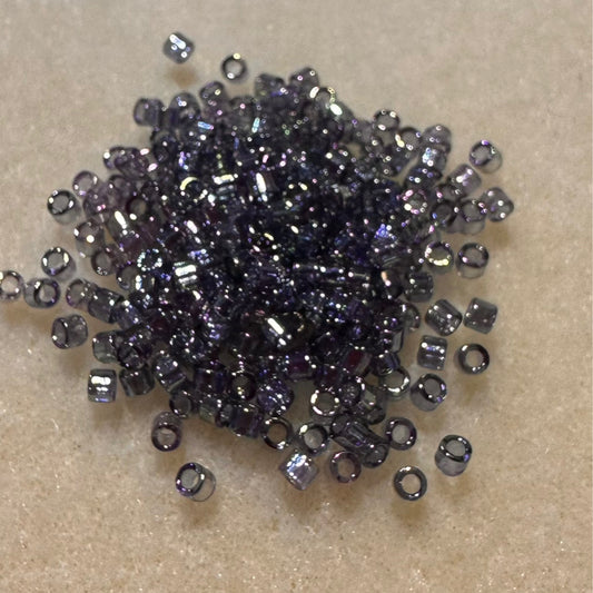 Transparent Gray Luster Ab Miyuki Delica Beads 10/0 (0111V)