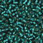 11/0 in Silver Lined Teal Caribbean 23g (2425V)