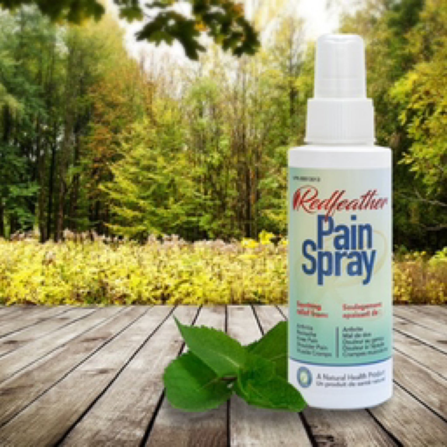 RedFeather Pain Relief Pain Spray Natural Health Product 4oz Bottle