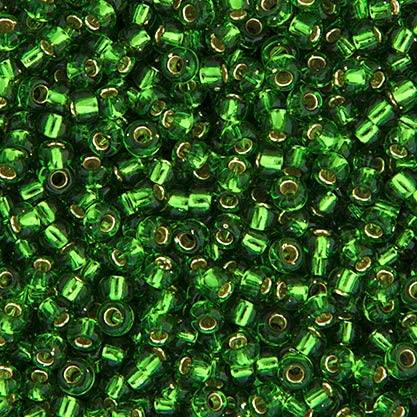 11/0 APX.22g green silver lined (0016V)