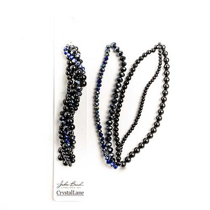 27290100-02 Twisted Bead Strands Black Tulip
