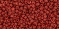 11/0 TOHO Red Opaque matt