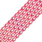 Rhinestone Banding 1yd 1row ss8 Hot Pink Casing/ Crystal AB