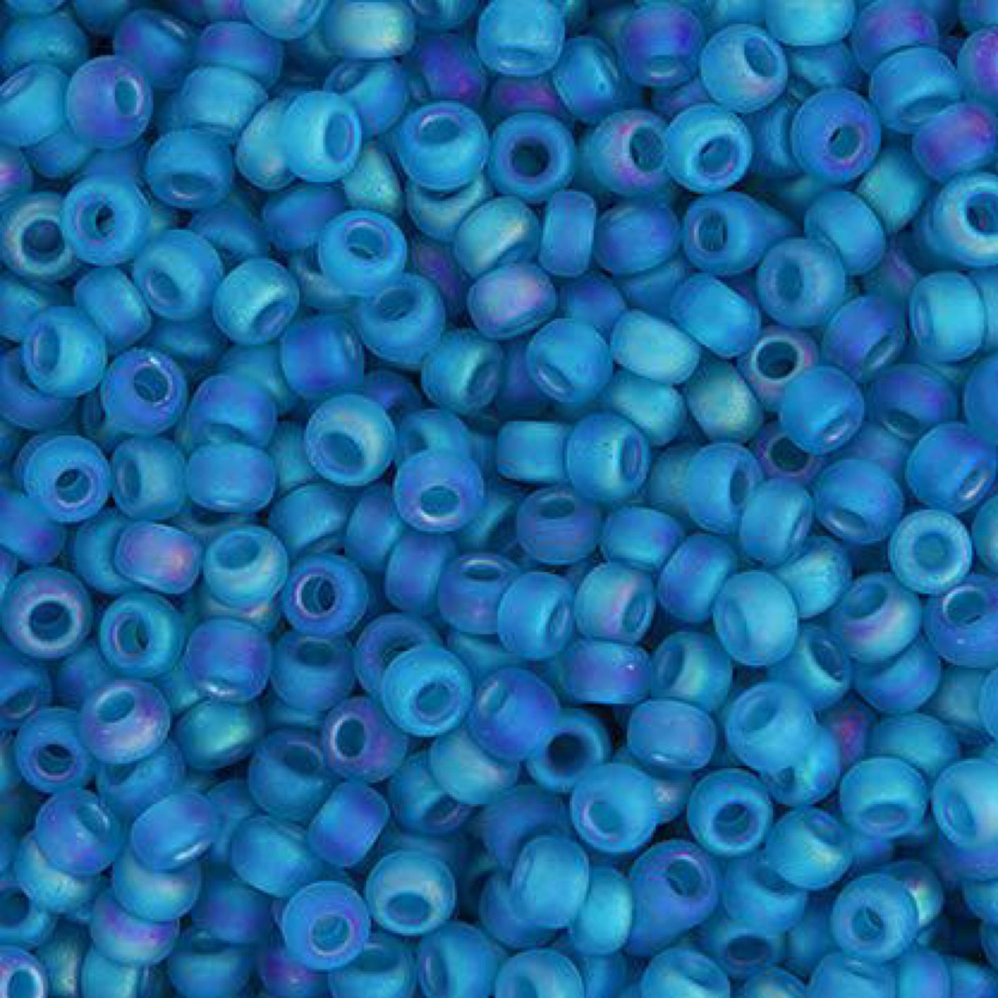 11/0 apx.22g Capri Blue Transparent AB Matte (0149FRV)