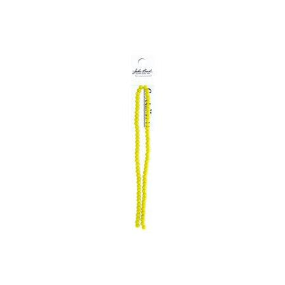 Rondelle 2 Strand 7in (apx78pcs) 4x6mm Opaque Yellow