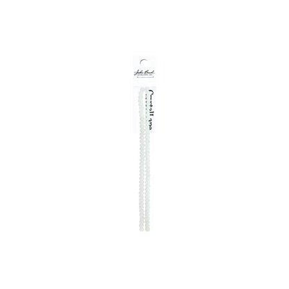 Rondelle 2 Strand 7in (apx78pcs) 4x6mm Opaque White Matt