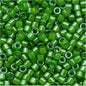 11/0 Seed Bead Lime Line Crystal Green (0274v)7.2
