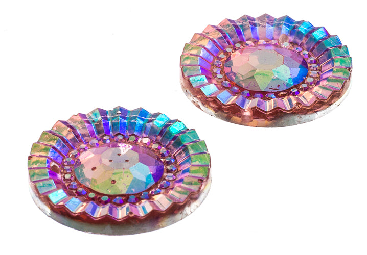 20mm Round Pink Ab
