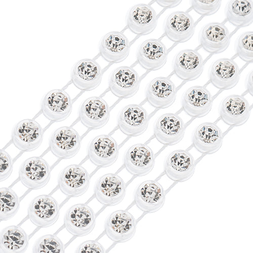 Rhinestone Banding 1yd 1row ss10 Transparent Casing/ Crystal