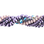 27290100-22 Twisted Bead Strands Blackcurrent Swirl Moonflower