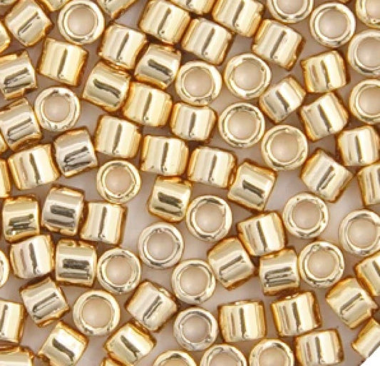 11/0 3.3g vial Light Gold 24kt Plated (0034V)