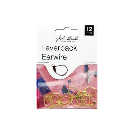 MHF Earwire Leverback 15mm Gold 12pc