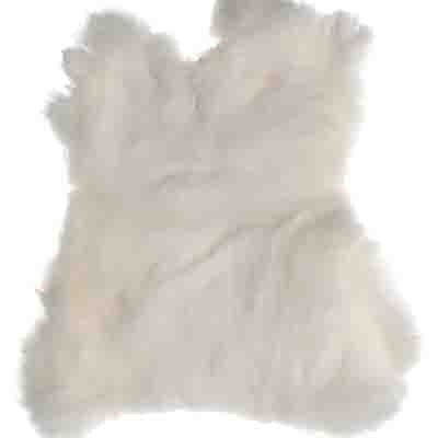Rabbit Fur skin 15x15inch white