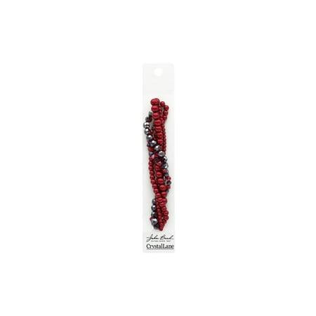 John Bead Crys Ln Twisted Bead Dahlia